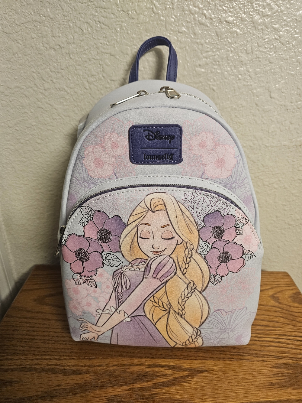Disney Loungefly Rapunzel Tangled Florals Mini Backpack